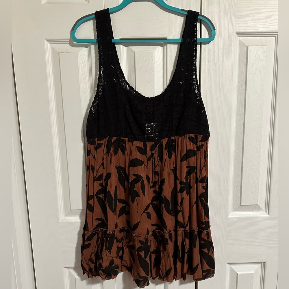 Crocheted Top Urban Outfitters Mini Dress